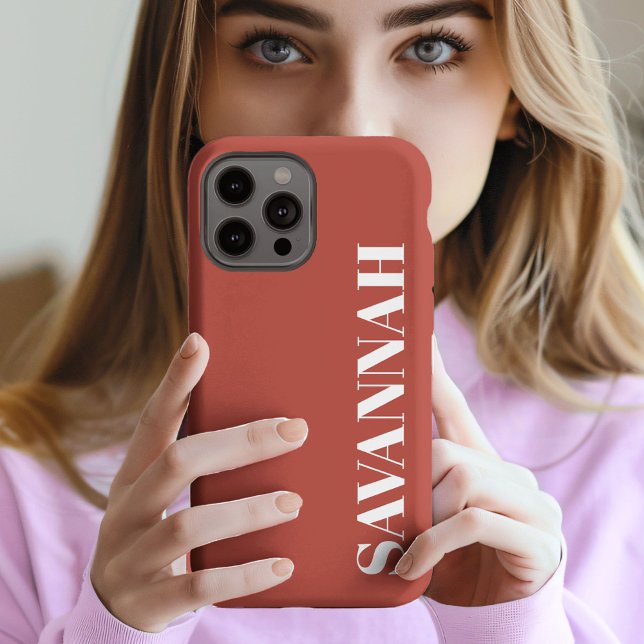 Elegant Rustic personalized name simple  Case-Mate iPhone Case (Creator Uploaded)