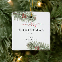 Elegant Rustic Pine Christmas Modern