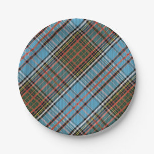 Elegant Rustic Plaid Anderson Classic Tartan Paper Plates