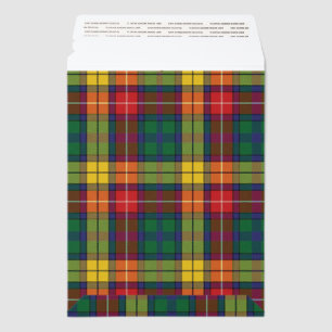 Elegant Rustic Plaid Buchanan Tartan Envelope Mailers