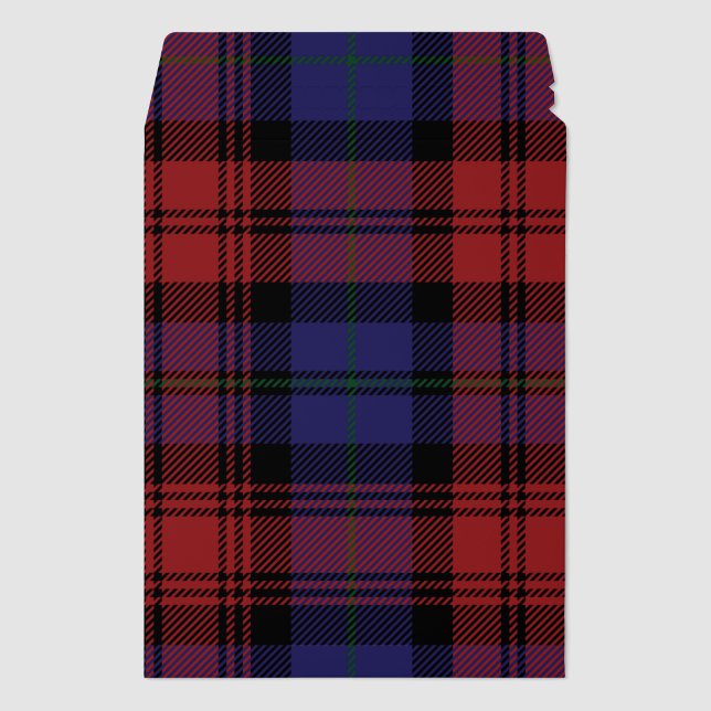 Elegant Rustic Plaid MacLachlan Tartan Envelope Mailers (Front)