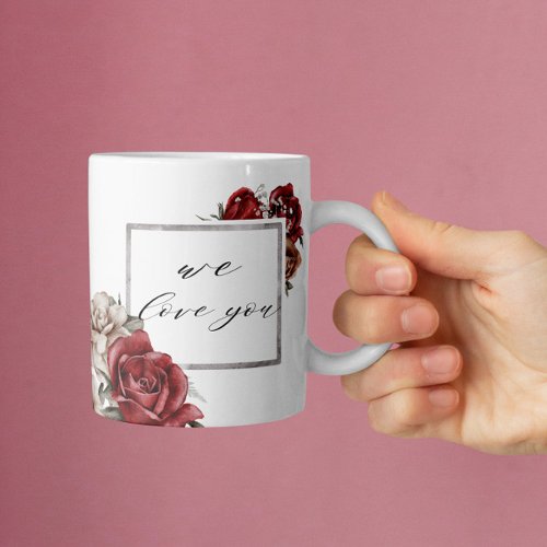 Elegant Rustic Red Roses Happy Mothers Day  Coffee Mug
