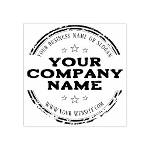 ELEGANT RUSTIC ROUND STAMP   Custom Business Logo