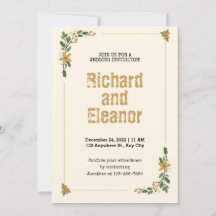 Elegant Rustic simple floral traditional wedding