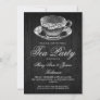 Elegant RUSTIC Tea Party Vintage Tea Cup Invitation