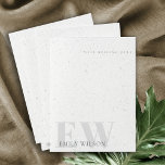 Elegant Rustic Terrazzo Stone Grey Name Monogram Pocket Folder<br><div class="desc">If you need any further customisation please feel free to message me on yellowfebstudio@gmail.com.</div>