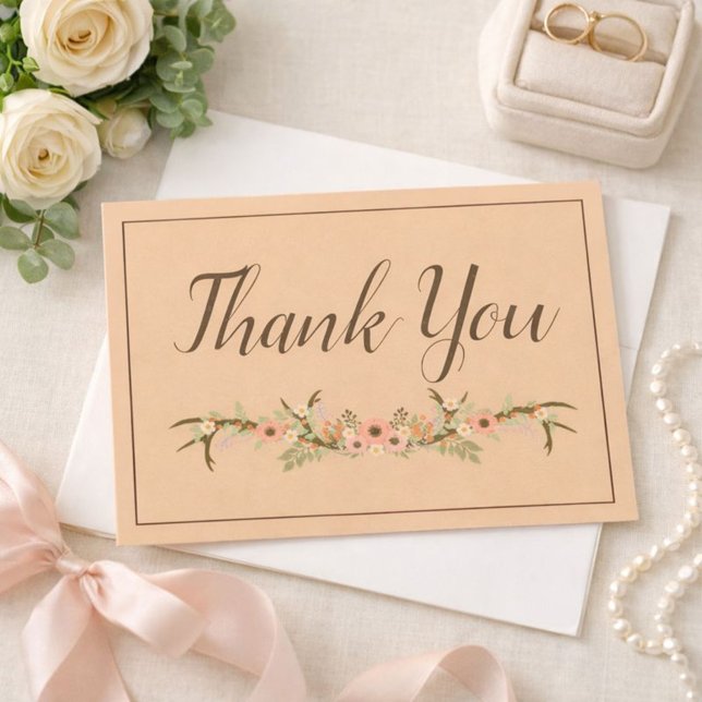Elegant Rustic Thank You Card (Creator Uploaded)