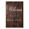Elegant Rustic Wood Decor Wedding Welcome Sign