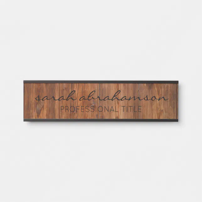 Rustic Office Sign Elegant Rustic Wood Office Door Signs | Zazzle