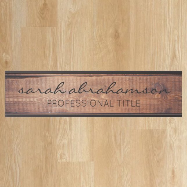Elegant Rustic Wood Office Door Signs (Creator Uploaded)