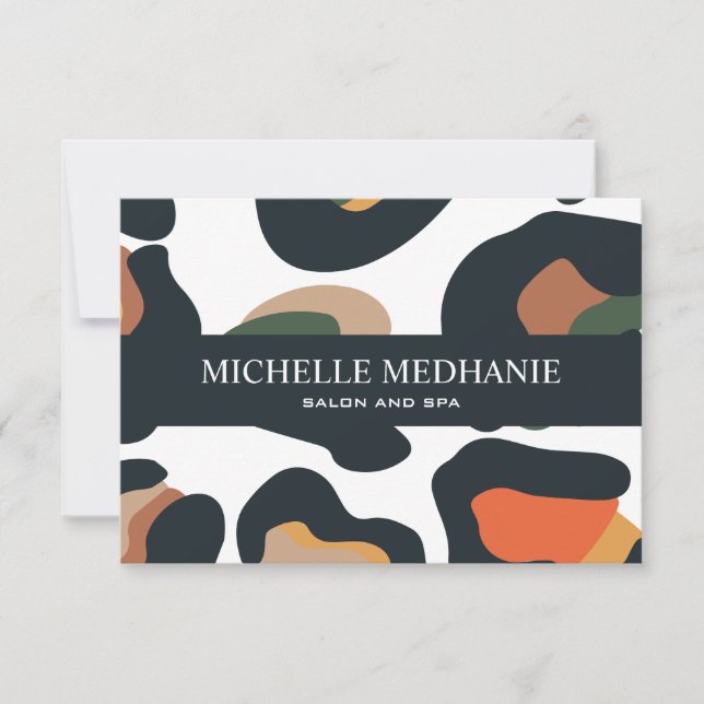 Elegant Safari Animal Skin Leopard Gift Card (Front)