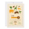 Elegant Safari Animals Birthday Invitation