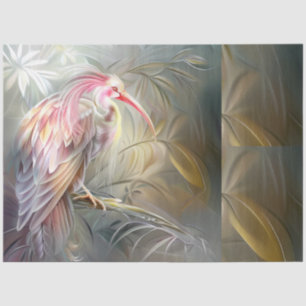 Elegant Safari Birds Floral Ephemera Decoupage Tissue Paper