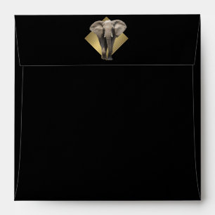 Elegant Safari with Elephant Envelope