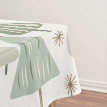 Elegant saga green Christmas Trees pattern