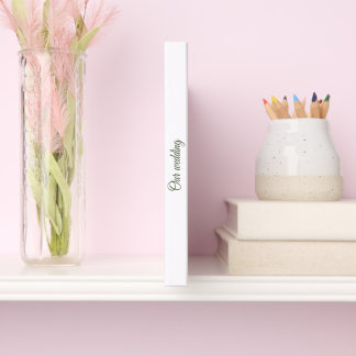 Elegant Sage Green & Beige Foliage Guest Book
