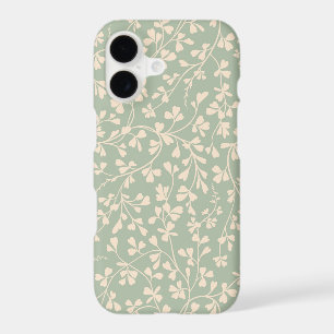 Elegant Sage Green Botanical iPhone 17 Case