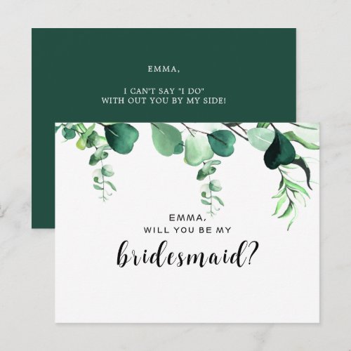 Elegant Sage Green Eucalyptus Foliage Bridesmaid