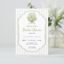 Elegant Sage Green Floral Bridal Shower
