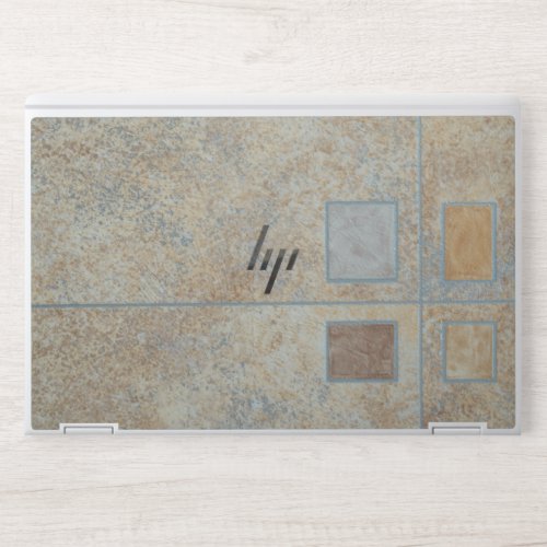 Elegant sage green floral HP laptop skin