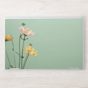 Elegant Sage Green Flowers HP Laptop Skin