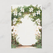 Elegant Sage Green Foliage Table Number with Guest (Back)