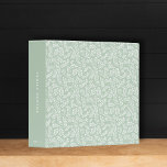 Elegant Sage Green French Country Botanical Photo<br><div class="desc">This simple yet elegant photo binder features a hand-drawn botanical pattern in sage green and white. The spine has classic typography to make each binder easy to read and identify. It makes a wonderful gift for any new parent for photos or use it for a baby book... just add clear...</div>