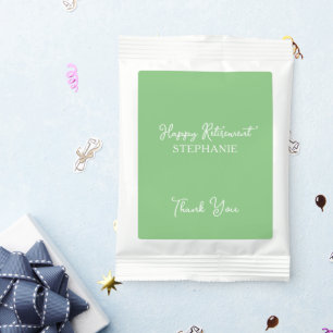 Elegant Sage Green Happy Retirement Party Margarita Drink Mix