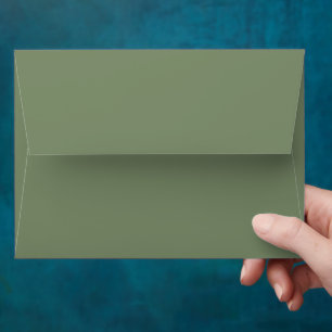 Elegant Sage Green Matching Envelope