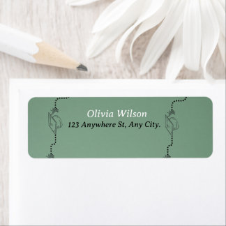 Elegant Sage Green Minimalist Graduation 2026 Label