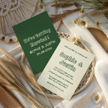 Elegant Sage Green Minimalist Modern Wedding