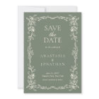 Elegant Sage Green Photo Vintage Wedding