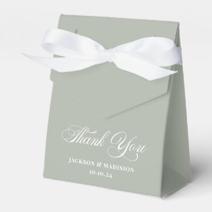 Elegant Sage Green Wedding Favor Boxes