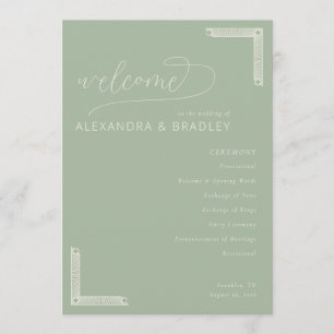 Elegant Sage Green Wedding Invitations