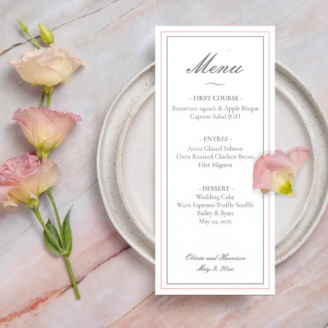 Elegant Sage Green Wedding Menu (Creator Uploaded)