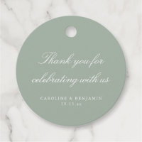 Elegant Sage Green Wedding Thank You Script