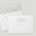 Elegant Sage Greenery Wedding Return Address Envelope<br><div class="desc">Custom-designed wedding return address envelope featuring modern elegant sage green foliage design.</div>