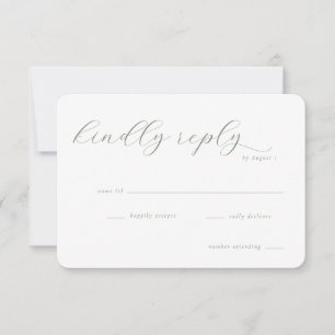 Elegant Sage Minimalist Invitation
