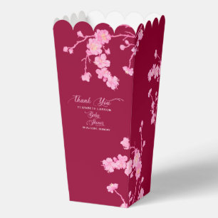 Elegant Sakura Cherry Blossoms Baby Shower Favor B Boxes