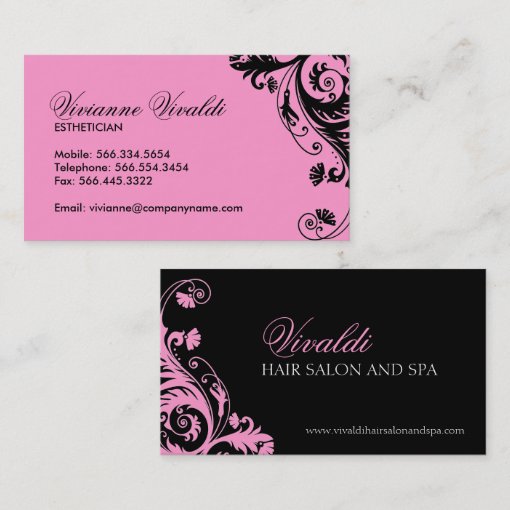 Elegant Salon and Spa Business Cards | Zazzle