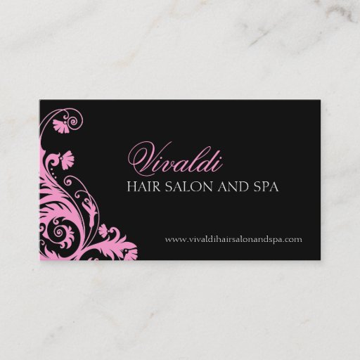 Customizable Elegant Salon and Spa Business Cards