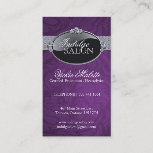 Elegant Salon and Spa Business Cards