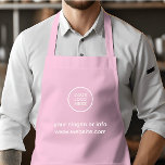 Elegant Salon Logo Pink Apron<br><div class="desc">Effortless Elegance: Customize Your Business Look with Our Modern Minimalist Pink Template. Easily Tailored with Your Company Logo and Text. Reach Out via the Message Button for Personalized Assistance – I'm Here to Help!</div>