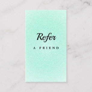 Elegant Salon & Spa Referral Card