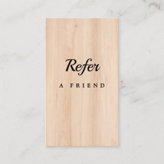 Elegant Salon & Spa Referral Card