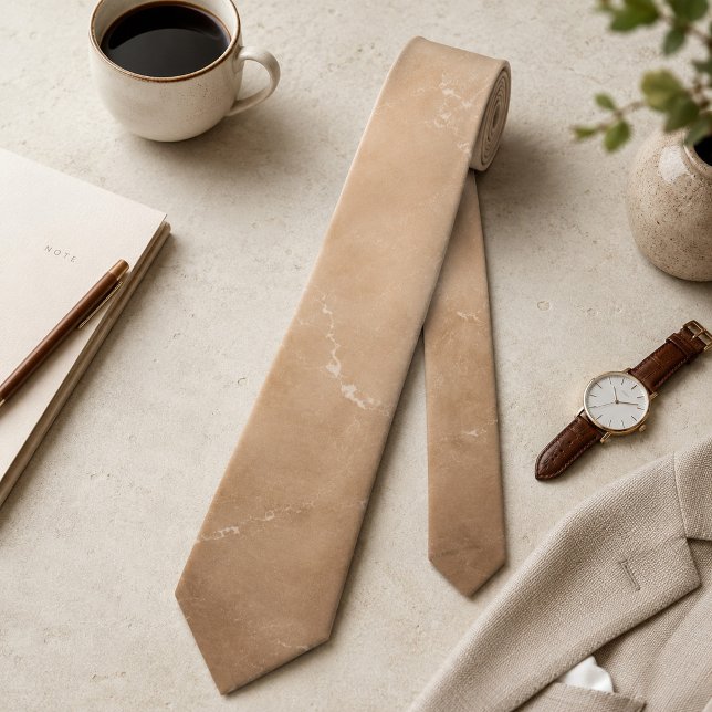 Elegant Sandstone Marble  Neck Tie (Creator Uploaded)