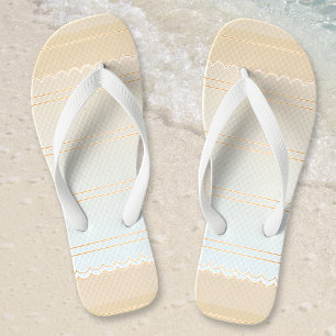 Elegant Sandy Beach Flip Flops