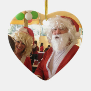 Elegant Santa Collection. Ceramic Ornament