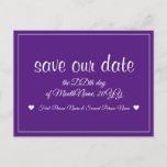 [ Thumbnail: Elegant "Save Our Date" Postcard ]