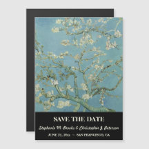 Elegant Save the Date "Almond Blossom" Version 1